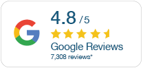 4.8 out of 5 Google Reviews score
